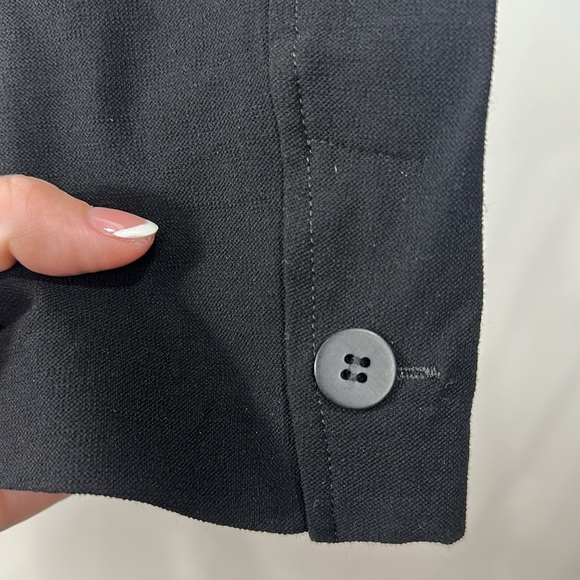 Eileen Fisher Black Blazer Jacket Lightweight Viscose Size large - Picture 9 of 10